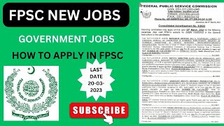 How to Apply for FPSC Jobs Online Apply Complete Procedure Step by Step  FPSC Jobs 2023 [upl. by Fortunna]