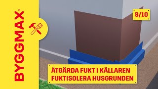 Åtgärda fukt i källaren del 8 fuktisolera husgrunden [upl. by Echikson]