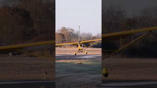 Gusty Crosswind Landing in the J3 Taildragger landing Pilot Aviation Shorts aviator [upl. by Stillmann]