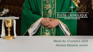 Messe du 13 octobre 2024 présidée par lAbbé Athanase [upl. by Atteinotna]