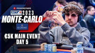 EPT MonteCarlo 2023 €5300 Main Event Day 5 Livestream ♠️ PokerStars [upl. by Colt]