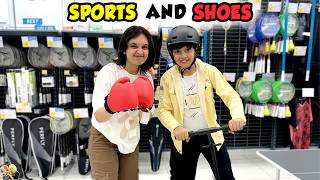 SPORTS AND SHOES  Gift shopping with family  Aayu and Pihu Show [upl. by Harts]