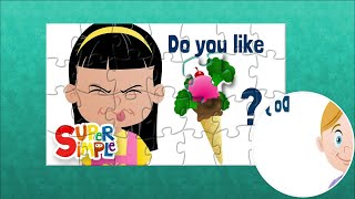 Do You Like Broccoli Ice Cream Super Simple Songs puzzle [upl. by Sehcaep347]