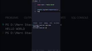 toUpperCase and toLowerCase methods in javascript coding javascriptframework javascriptdev [upl. by Gridley]