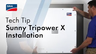 Tech Tip SMA Sunny Tripower X US Installation [upl. by Ienttirb133]