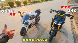 BMW G310RR VS TVS Apache RR 310 [upl. by Aromas]