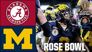 Rose Bowl Alabama Crimson Tide vs Michigan Wolverines  Full Game Highlights  CFB Semifinal [upl. by Barnabe]