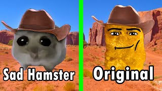 Gegagedigedagedago Original Vs Sad Hamster  Side by Side Comparison [upl. by Olivette]