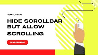 Hide ScrollBar While Allowing Scrolling [upl. by Zeb]