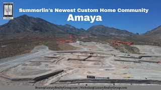 Summerlin Las Vegas Amaya A New Prestigious Custom Home Community [upl. by Anitsyrk]