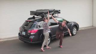 Yakima SkyRise Rooftop Tent Installation Video [upl. by Roanna]