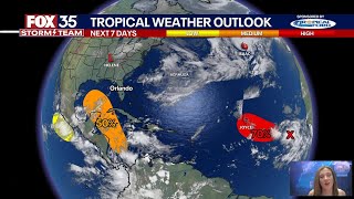 Tropics forecast 2 areas of interested in Caribbean Sea and Atlantic for possible development NHC [upl. by Doraj809]