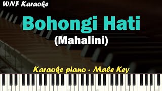 Mahalini  Bohongi Hati Karaoke Piano Male Key [upl. by Alyac]