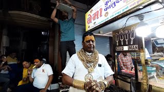 Ep05 Indore Sarafa Bazaar Gold Man Nema Kulfi faluda Fruits Short Kulhad Pizza indore [upl. by Tamer]