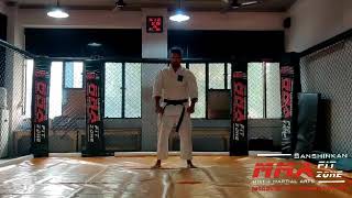 Karate Tenshin happo 1 to 8 Shitoryu Sanshinkan  MmaFitzone [upl. by Lauhsoj]