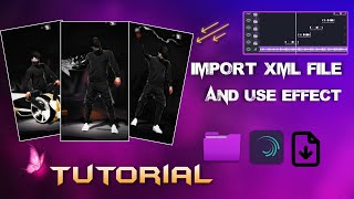 How to Import Xml to alight motion and use beat effect Tutorial 💥 Free fire New Tutorial Video [upl. by Dorion]