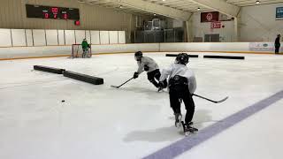 U15U18 Hockey Drill  Continuous Sauce Pass Shooting Drill Progressions [upl. by Yroj111]