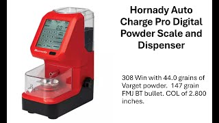 Hornady Auto Pro Powder Drop [upl. by Eiralav]