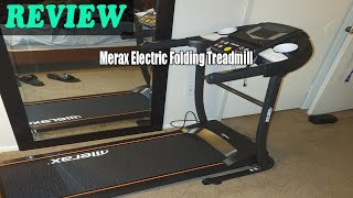 Merax Electric Folding Treadmill  Review 2022 [upl. by Ahsekar]