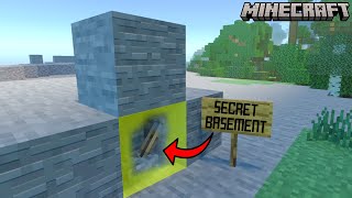 10 Years Old Builds SECRET BASEMENT In Minecraft [upl. by Adiana921]