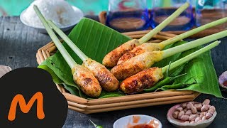 Brochettes de poisson Saté lilit Bali – Recette Migusto [upl. by Cresa]