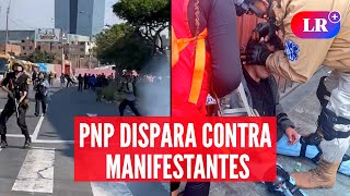 Manifestantes que marcharon cerca a sede APEC fueron reprimidos por la PNP  LR [upl. by Quennie371]