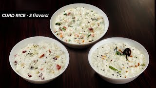 3 Ways  Curd Rice Recipe  Dahi Chawal  Thayir Sadam CookingShooking [upl. by Wellesley395]