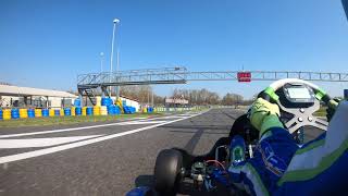 Karting Onboard VarennessurAllier with Loïc Vindice KZ2GP RacingTMVEGA [upl. by Anilrac]