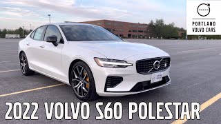 2022 Volvo S60 Recharge PlugIn Hybrid Polestar Engineered  Car tour with Heather [upl. by Goda]