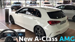 MercedesBenz 2019 New AClass vs old  first in depth review in 4K  AMG line [upl. by Jock]