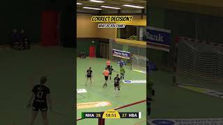 Correct Decision from the referees Let us know in the comments👇 handball sports redcard [upl. by Norre]