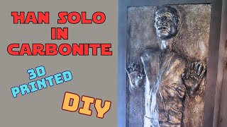 3d printed life size Han Solo in Carbonite replica Part 1 3dprinted [upl. by Annaynek914]