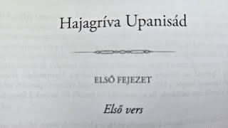 HAJAGRÍVA UPANISAD HANGOSKÖNYV HAJAGRÍVAUPANISAD UPANISADGYŰJTEMÉNY [upl. by Euqnom]