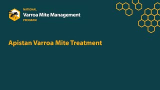 Varroa Apistan Treatment [upl. by Frohne]