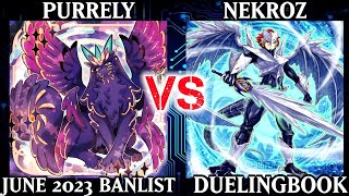 Purrely vs Nekroz  High Rated  Dueling Book [upl. by Oidivo]