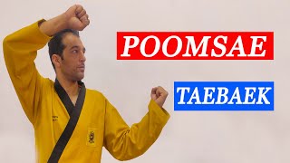 Taebek poomsae  Taekwondo Poomsae Taebaek  آموزش فرم 11 تکواندو  فرم یازده تکواندو [upl. by Sperling314]