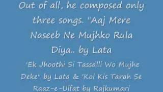 Film Hulchul Year 1951 An interesting bit about MD song O Bichade by Rafi Sahab and Lata [upl. by Pierpont]