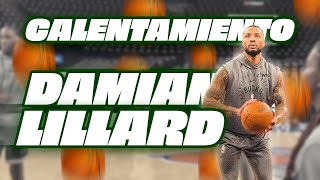 CALENTAMIENTO COMPLETO DE DAMIAN LILLARD [upl. by Nanahs]