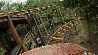 Log Coaster Gullivers Kingdom Matlock Bath UK April 2024 [upl. by Jago993]