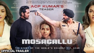 Mosagallu Movie Official Trailer Sunil Shetti l Kajol Agrawal l Ram pothineni l Full Detail Relea [upl. by Alin]