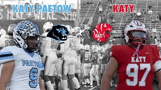 WILL PAETOW DETHRONE KATY TO RUN 196A Paetow vs 12 Katy 2024 Texas High School Football txhsfb [upl. by Jenifer762]