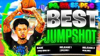 BEST JUMPSHOT FOR ALL BUILDS in NBA 2K22 HIGHEST GREEN WINDOW 100 GREENLIGHT  BEST BADGES NBA2K22 [upl. by Parris949]