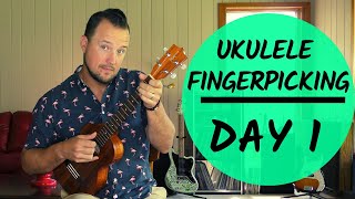 5 Day Series  Ukulele Fingerpicking Patterns  Day 1  Tutorial  Play Along [upl. by Gignac256]