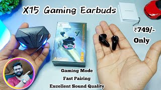 x15 gaming tws earbuds with 65ms low latency unboxing [upl. by Nivart404]