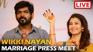 🔴LIVE Nayanthara Vignesh Shivan Press Meet After Marriage [upl. by Ianej31]