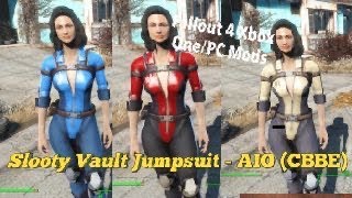 Slooty Vault Jumpsuit  AIO CBBE Fallout 4 Xbox OnePC Mods [upl. by Soutor]