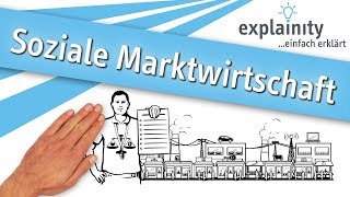 Soziale Marktwirtschaft einfach erklärt explainity® Erklärvideo [upl. by Uliram215]