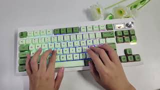 💚Show GMK87 Mechanical Keyboard KitMultifunctional keyboard that supports hotswapVIA programming [upl. by Boykins]