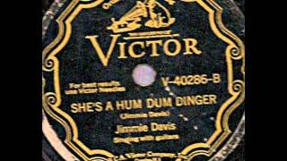 Shes A Hum Dum Dinger Jimmie Daviswmv [upl. by Neuburger]