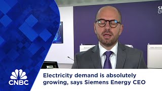 Electricity demand is absolutely growing says Siemens Energy CEO [upl. by Ert]